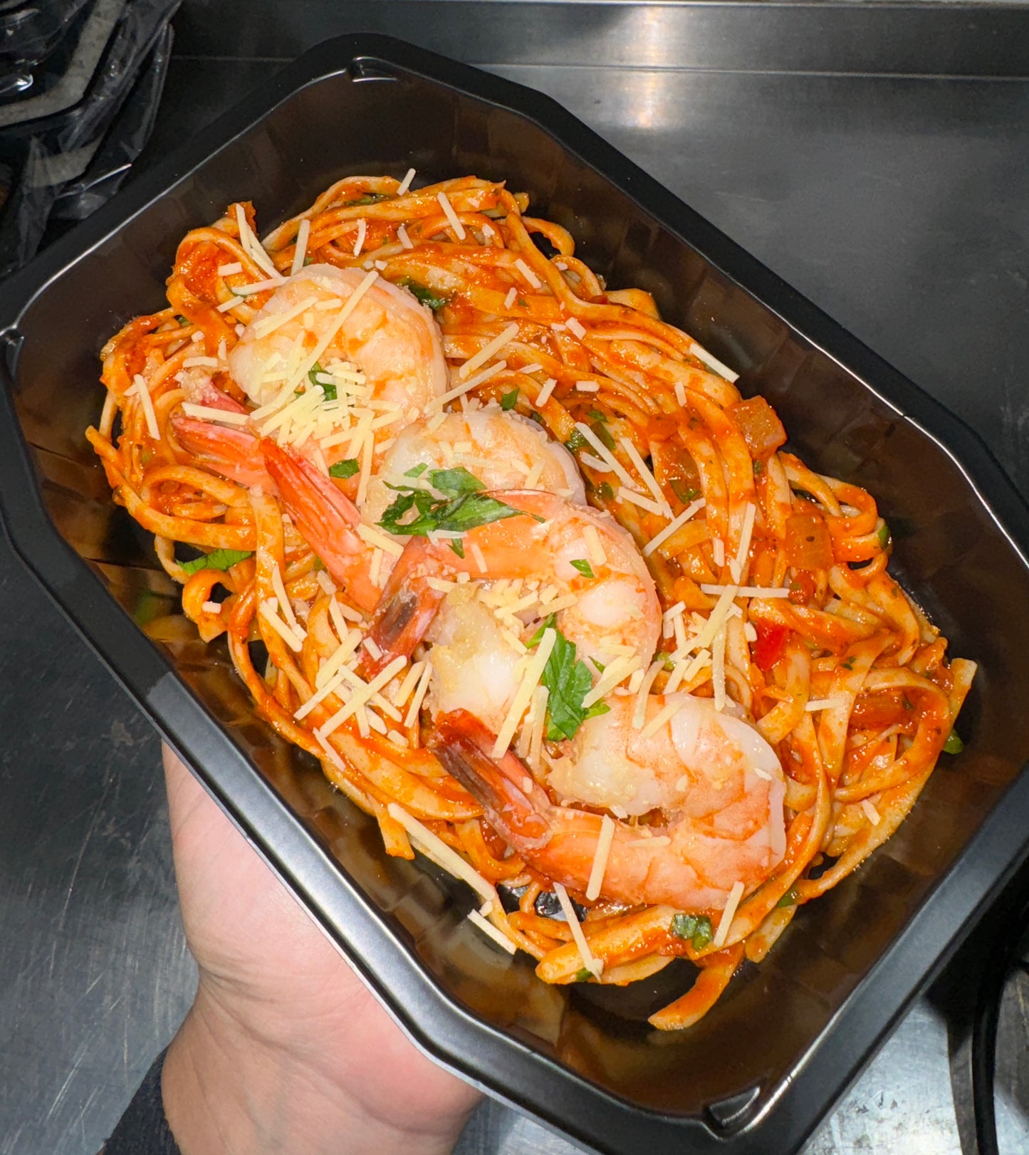 Prawn Napoletana Linguine